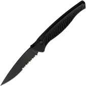 Piranha Knives Auto DNA Button Lock Black