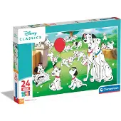 Clementoni 101 Dalmatiner Puppy Parade 24-bitars maxi-pussel Clementoni