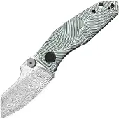 Kubey Monsterdog Linerlock Damascus