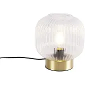 QAZQA Art Deco bordslampa mässing - Karel