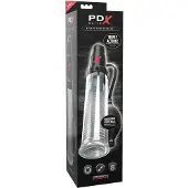 PDX Elite - 2-i-1 - penispump och masturbator i ett (transparent)