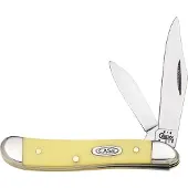 Case Knives Case Peanut Yellow Synthetic, 00030, 3220 CV pocket knife