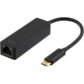 Deltaco USBC-GIGA - Nätverksadapter - USB 3.1 - Gigabit Ethernet - svart