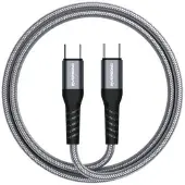 Riversong Hercules 06 Nylonflätad USB-C-kabel - 1m/100W - Grå
