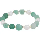 Sno of sweden Hilma elastiskt armband g/light green 1342-3200183