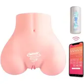 Vibeconnect - App‑styrd torsomasturbator för män (naturell)