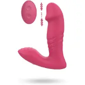 Dream Toys Dreamtoys - fjärrstyrd bärbar vibrator med stötfunktion - rosa