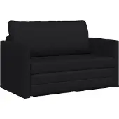 vidaXL Soffsäng Svart 124 x 71 x 78 cm Konstläder