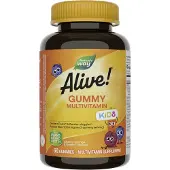 Nature'S Way , Alive! Barn, Komplett multivitamin, Kirs, Apelsin & Grap, 60 Gummies