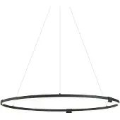 QAZQA Design Hänglampa Svart 120cm Inkl. LED 3-Stegs Dimbar - Anello