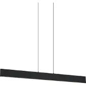 QAZQA Modern pendellampa svart inkl. LED 3-stegs dimbar Easylift - Straight