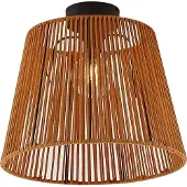 QAZQA Japandi utomhus taklampa med orange rep IP54 - Jayla