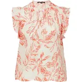 Comma Blus rosa / vit