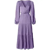 Pepe Jeans för kvinnor. PL953760 Ohanna klänning lila (XS), Casual, Polyester, Lång ärm