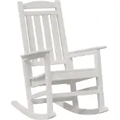 vidaXL Vit Trädgårds Gungstol 92 x 70 x 108 cm HDPE 42006613