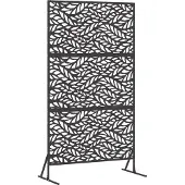 vidaXL Metallstaketpanel Svart stål pulverlackerat Stor