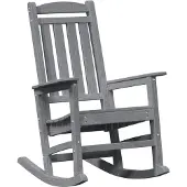 vidaXL Grå Liggstol för Trädgård 92 x 70 x 108 cm HDPE 42006616