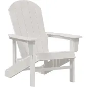 vidaXL Adirondack-stol Vit 82 x 74 x 92 cm HDPE 42006621