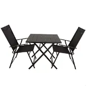 Aktive 61149 Table+2 Armchairs Fällbart Utomhusset