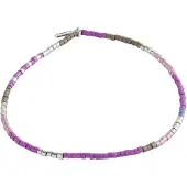 Pilgrim Armband 'Alison' lila / rosa / silver / vit