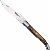 Laguiole En Aubrac Brown Pakkawood, Matt Bolsters, pocket knife, 12 cm