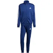 Adidas Träningsdräkt '3-STRIPES FLEECE' mörkblå / vit