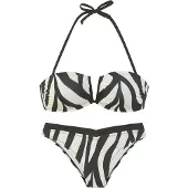 French Connection Bikini svart / vit