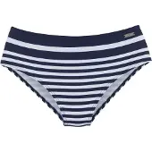 LASCANA Bikiniunderdel marinblå / vit