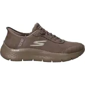 SKECHERS för kvinnor. 124837 Tofflor Go Walk Flex Mali i brunt läder (39), Hud, Karta, Ingen, Casual