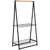 Brabantia Smal klädställning med hyllor, Brabantia, Svart