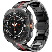 INF Svart & Rött Klockarmband för Samsung Watch 7 Ultra (47MM)