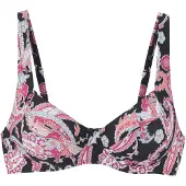 Sunseeker Bikiniöverdel ljusblå / rosa / svart / vit