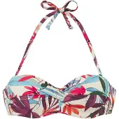 LASCANA Bikiniöverdel kräm / ljusblå / mörkgrön / lila / rosa
