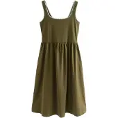 Next Klänning khaki / vit