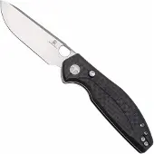 Bestech Bestechman Angry Owl BMK12F-1 Satin D2, Carbonfiber, pocket knife