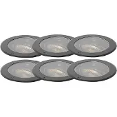 QAZQA Set med 6 markspottar AR111 justerbara IP65 - Delux Honey