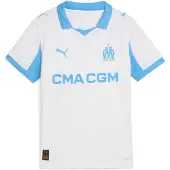 Puma Olympique Marseille 25/26 Replica Hemma Junior T-shirt Med Kort ärm