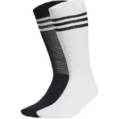 Adidas Sockor 'Textured Crew 2 Pairs' svart / vit