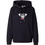 Roxy Sweatshirt 'Surf Stocked Brushed Art' rosa / svart / vit