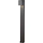Konstsmide LED pollare Cremona, Svart, Aluminium / grå / zink, Modern, LED-utomhuslampa