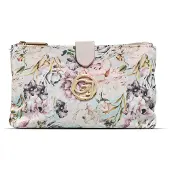 Gillian Jones - THE WEEKENDER Makeup purse - Rose flowerprint