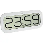TFA-Dostmann 60.4514.02 DCF Väggklocka 2.8 cm x 32.1 cm x 14 cm Vit Stor display