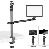 Ulanzi skrivbordsarm stativ för studio/vlog 2x 360°-huvuden / Vijim LS02