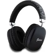 GUESS G Cube Metallic Script Logo On-Ear trådlösa hörlurar - Svart