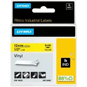 Dymo 1805435 Märkband Vinyl Bandfärg: Svart Skriftfärg: Vit 12 mm 5.5 m