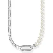 Thomas Sabo halsband links and pearls silver KE2109-167-14-L45V