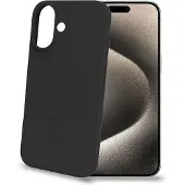 Celly Celly: Cromomag Soft rubber case MagSafe-kompatibelt iPhone 16 Svart