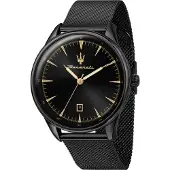 Maserati Tradizione Svart Sunray-urtavla Kvarts R8853146001 100M Herrklocka svart