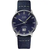 Mido Commander Series Big Date Automatisk Klocka Automatisk Mekanisk Urverk 50m Vattentålig 42mm Blå Urtavla Textilrem M021.626.17.041.00 Regular Box gray