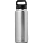 Yeti Rambler Bottle 36oz Chug Cap, Stainless Steel, thermos bottle with drinking spout, 1L